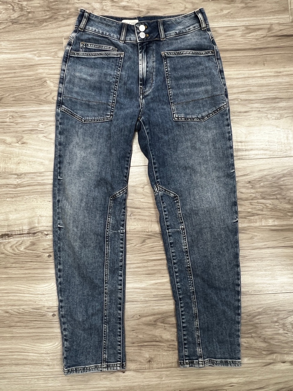 Anthropologie Pilcro Wanderer Mid-Rise Relaxed Jeans Size 27 Blue - Picture 5 of 14